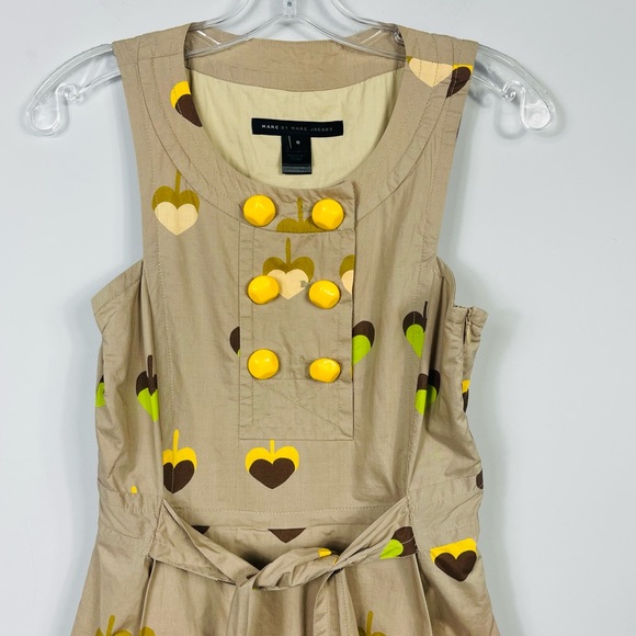 Marc by Marc Jacobs Y2K Heart Leaves Pinafore Dress As Seen On Victoria Beckham - Picture 6 of 16